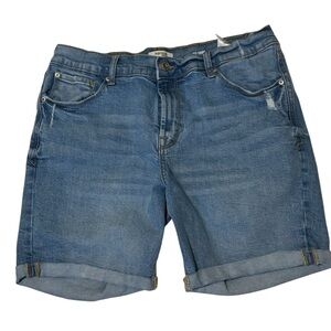 KENSIE Cuffed Jeans Shorts Size 8